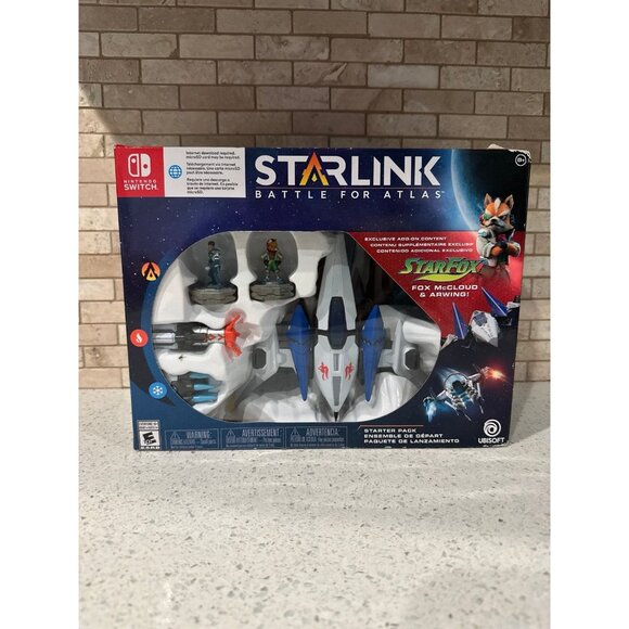 Starlink: Battle for Atlas Nintendo Switch Star Fox Mcloud Arwing Figures NEW - Picture 1 of 4